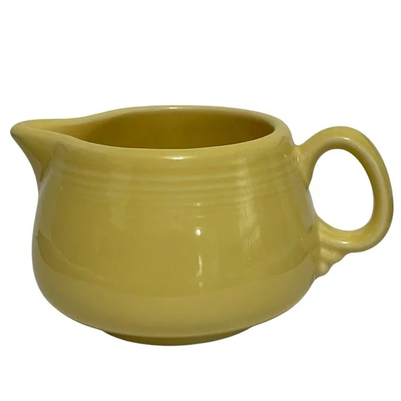 Vintage Fiestaware Yellow Ring Handled Creamer Fiesta Homer Laughlin HLC 1997 - Picture 1 of 6